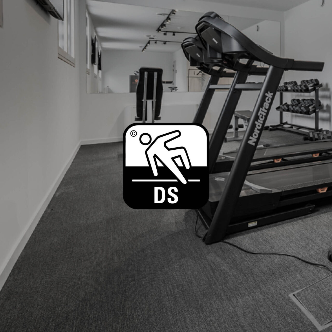 Ntgrate slip resistant flooring for gym and wellness