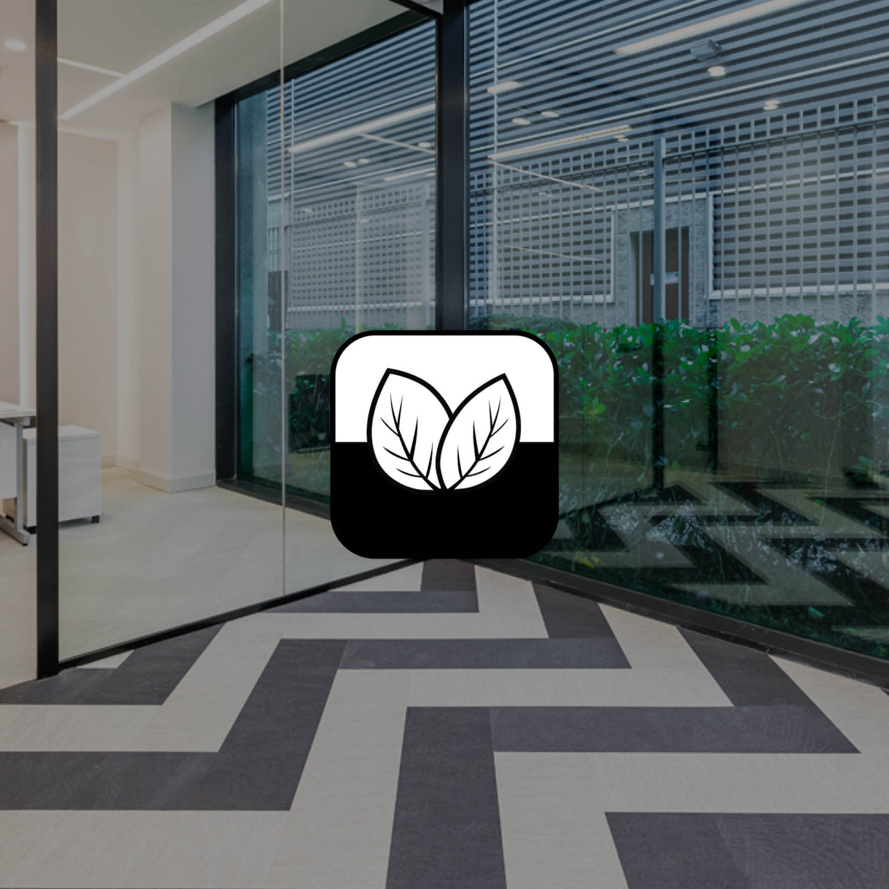 Sustainable woven vinyl healthcare flooring