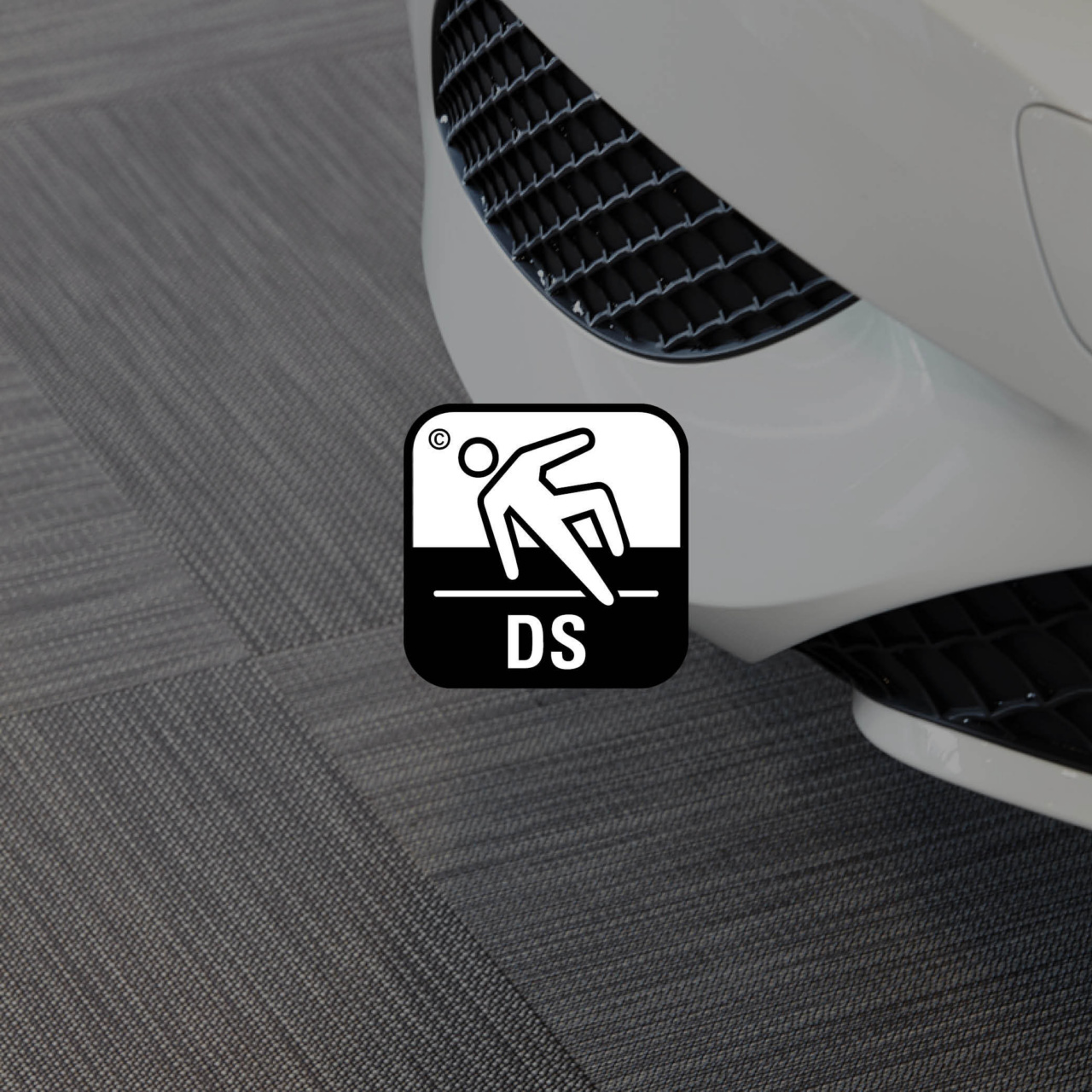 Ntgrate slip resistant woven vinyl flooring for retail