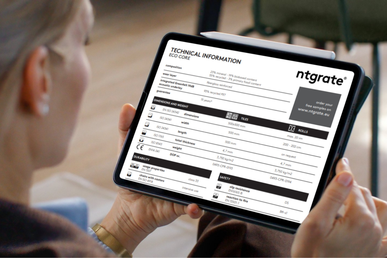 Ntgrate woven vinyl flooring technical properties